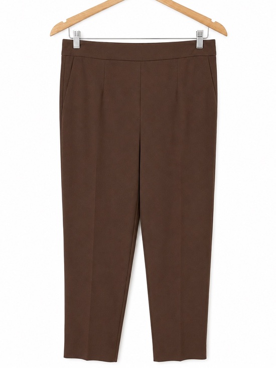 Babaton Pants - Aritzia Babaton Vanitas Satin Pants Coffee Bean Brown Cropped Size 14